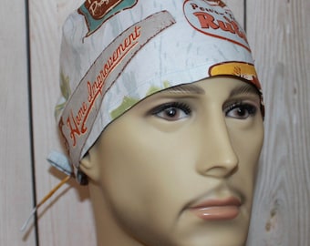 Hammer & Nails,Men's Surgical Scrub Cap