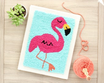 The Punch Box - Flamingo (Punch Needle KIT)