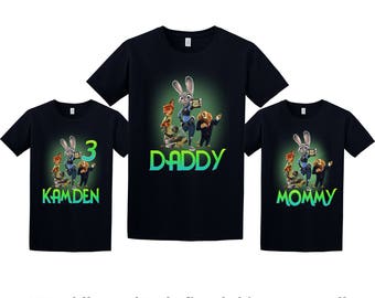 zootopia birthday shirt
