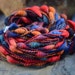 RESERVED - Rooster - falkland supercoils handspun art yarn - 63 yards, super bulky