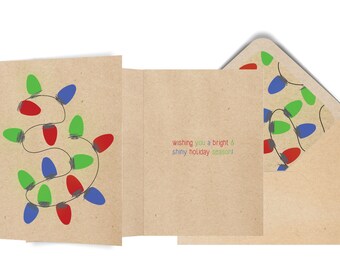 String Lights Holiday Card