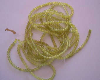 4mm Prehnite Round Bead Strand