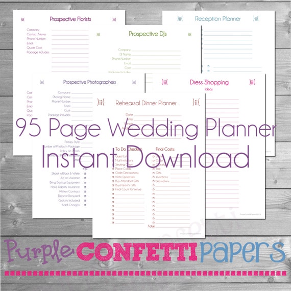 printable-wedding-planner-95-pages-instant-download-kit