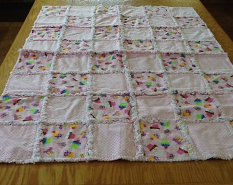 Cupcakes Rag Quilt