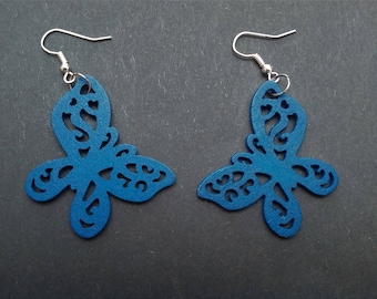 Wooden Butterfly earrings