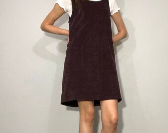 1990s jumper dress with pockets