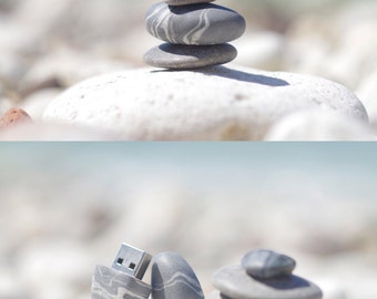 USB flash drive Gift for him Tech Obsessed Polymer clay stone usb Gift for boyfriend Computer gadget usb, gift for men