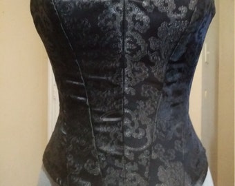 Stainless steel boned Brocade over-bust corsets, triple layered and made to order