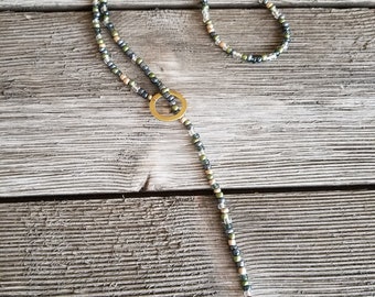 Beaded Lariat Necklace