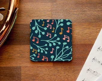 Music Notes and Branches Themed Coaster