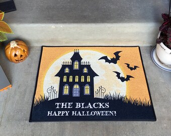 Personalized Medium Halloween Door Mats