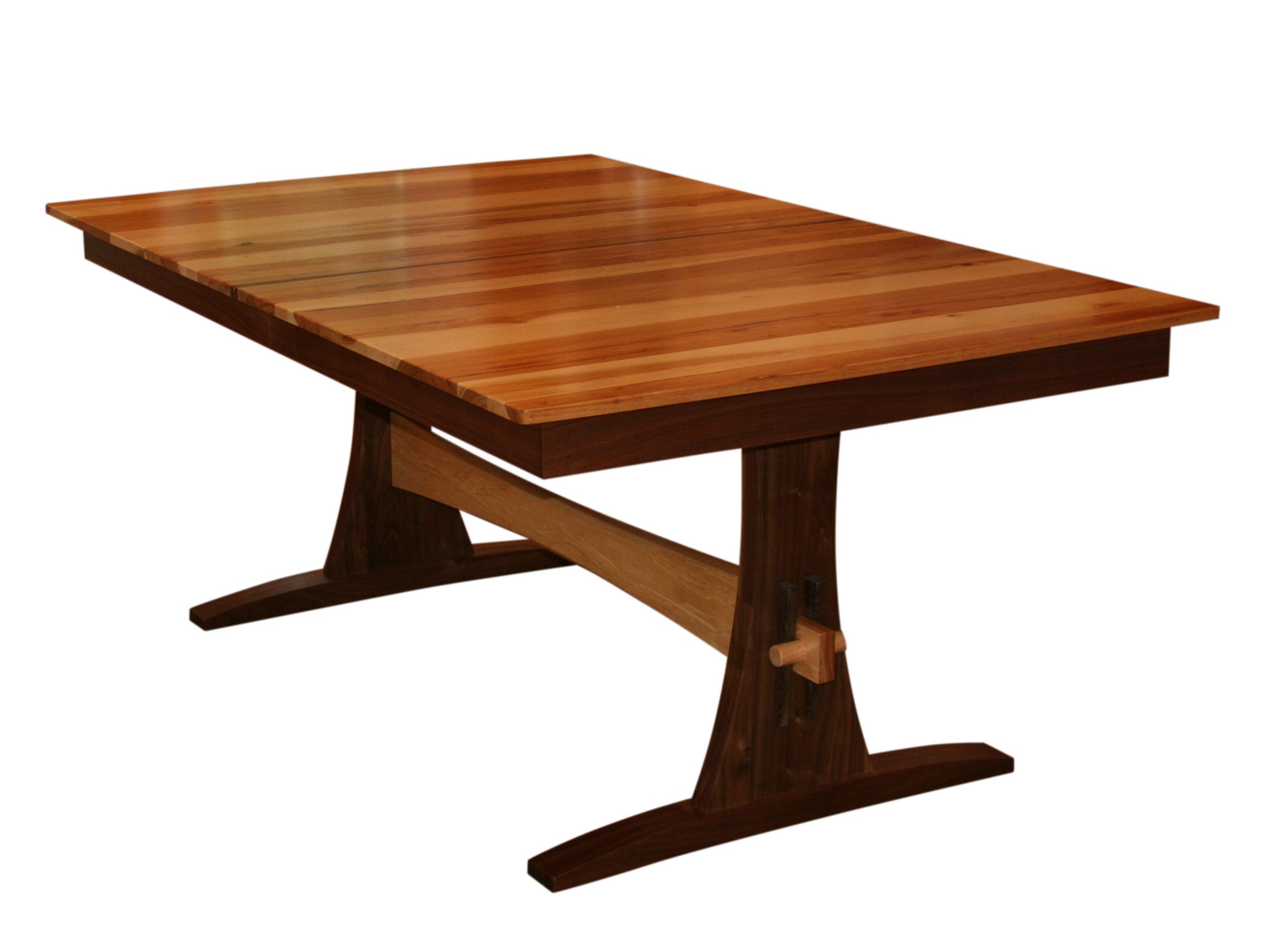 Expanding Farmhouse Table Trestle Table Table With Leaves