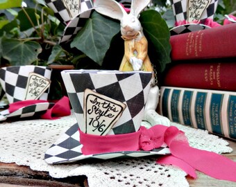 Alice in Wonderland MAD HATTER Mini Top Hat
