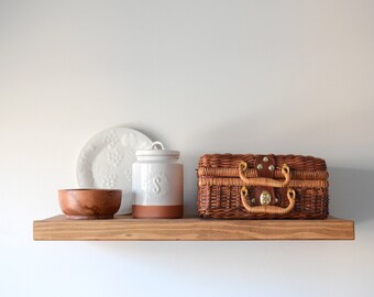 Floating Shelf - Wooden Shelf - Free Shipping