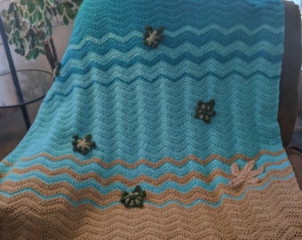 Crochet Sea Turtle Blanket / Afghan