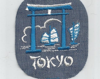 Tokyo Japan Ancient City Authentic Collectible Vintage Patch from 1970s