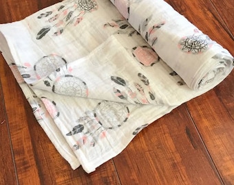 Dream Catcher Muslin Gauze Swaddle Blanket