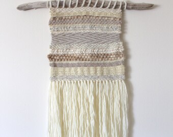 WEAVING Wall Hanging/ Woven Wall Hanging Fiber Art Wool Tapestry