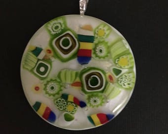 Millefiori Fused Pendant