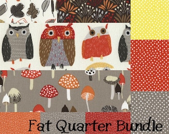 Woodwinked Fat Quarter Bundle - 10 fabrics by DearStella Fabrics