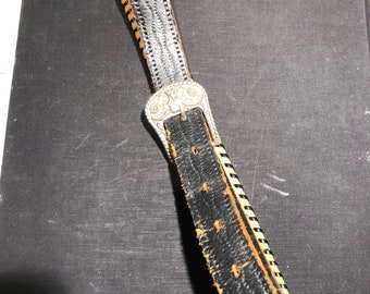 Vintage leather belt western