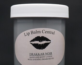 DRAKKAR NOIR TYPE Hand and Body Lotion with Evening Primrose 4 ounce jar