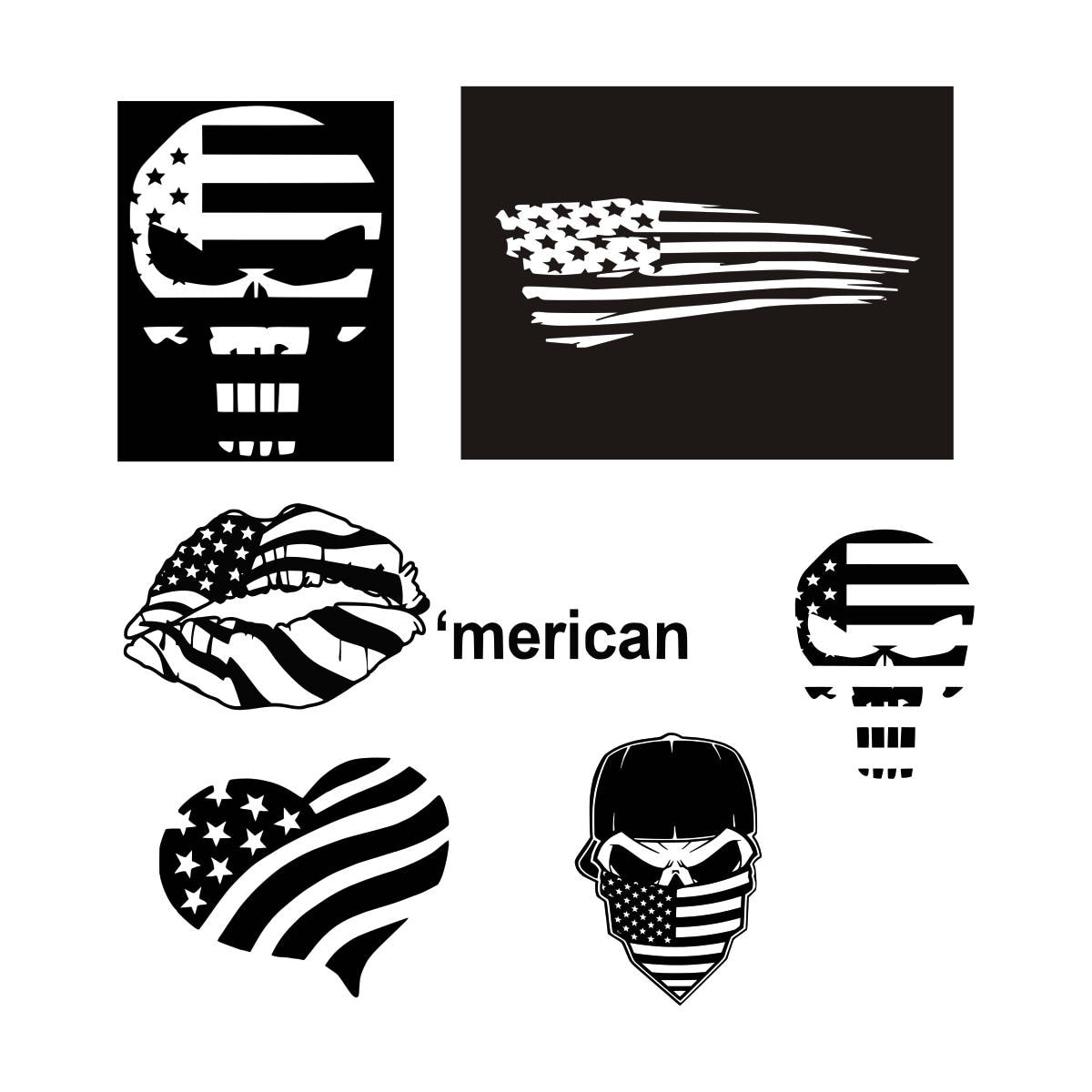 Download Skull flag svg Skull American flag American flag svg 4th of