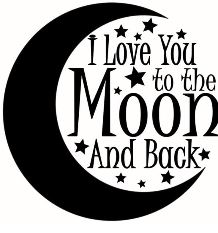 I Love You to the Moon and Back SVG Cut File baby svg design