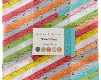 Sew & Sew Layer cake by Chloe's Closet of Moda Fabrics, 42 - 10" squares
