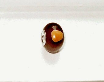 OSU Buckeye Charm Bead