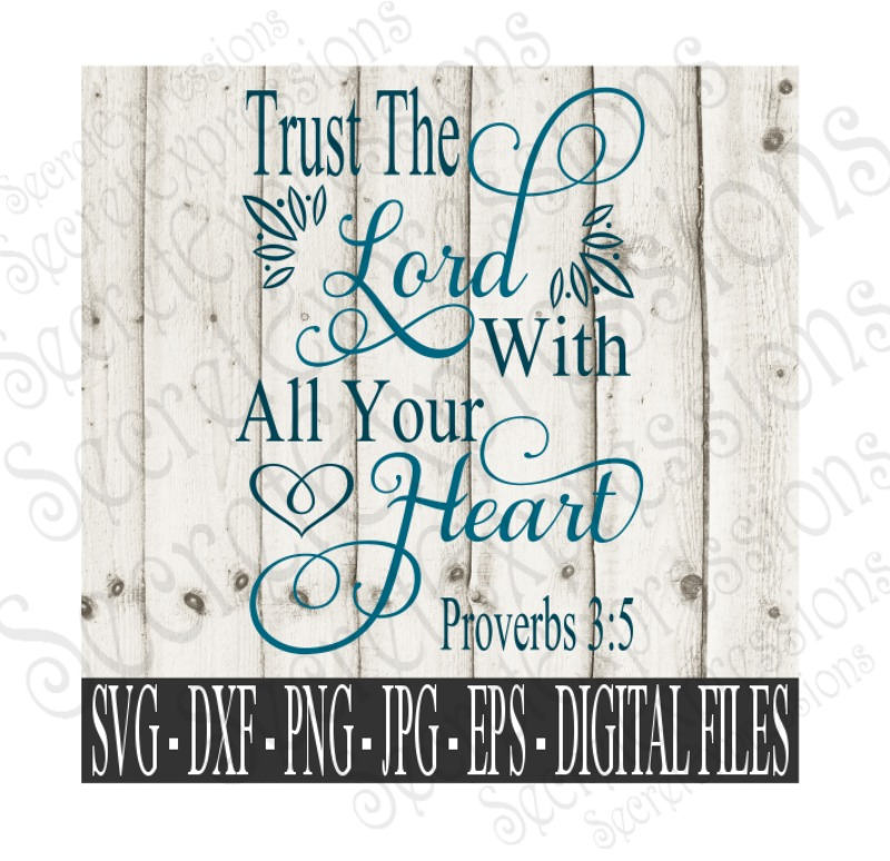 Download Trust The Lord Svg Religious Svg Bible Verse Svg Digital