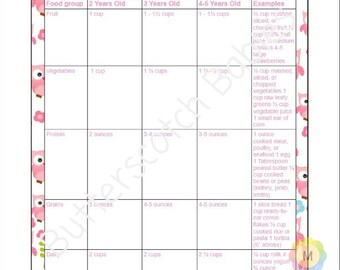 items similar to baby food diary printable log baby food planner food diary charts