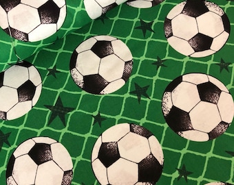 Sports fabric - soccer fabric - soccer ball - football - fabric - material - sewing -supply notion - bty - 1yard