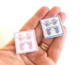 Miniature handmade wall art/picture for nursery, 1/12 scale
