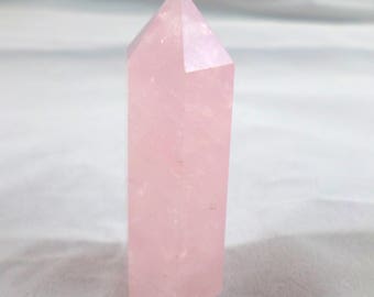 Rose Quartz Crystal Point, weight 36 grams