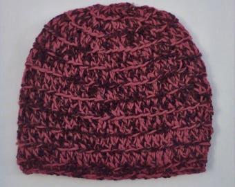 half price bamboo and rayon hat in shades of red