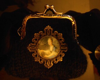 door wallet black deco Marie-Antoinette (5)