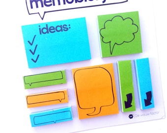 Post-it, ensemble de 8 modèles différents