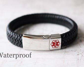 Medical Alert Bracelet - WATERPROOF - Medical ID Bracelet