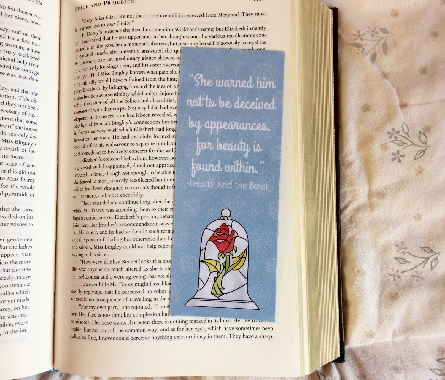 beauty and the beast disney quote bookmark