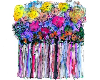 Abstract Flowers no.2 – A4 Print – 290gsm