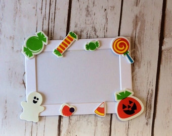 Halloween Themed arte Kit, imán artesanal, dulces fiesta actividad, manualidades infantiles, marco