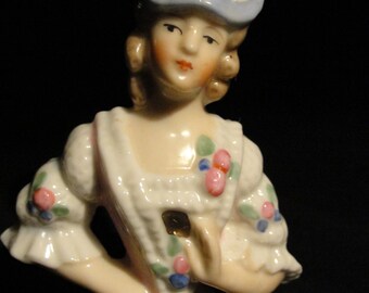 Antique Porcelain Half Doll
