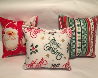 3 - Handmade Christmas catnip pillow toys