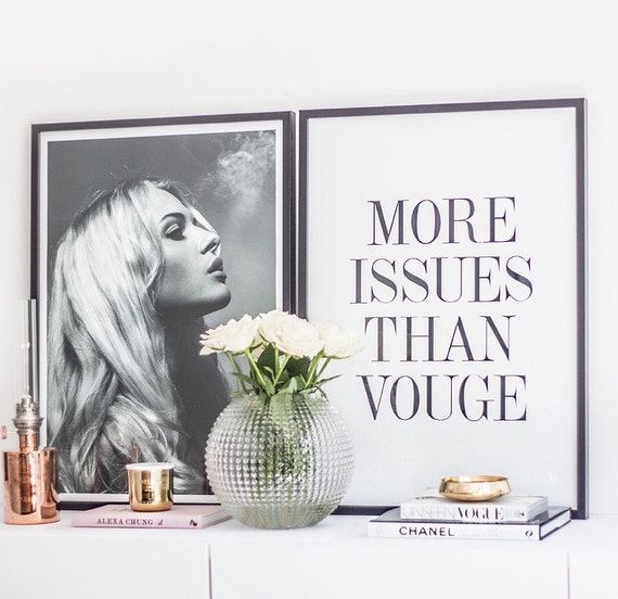 items similar to more issues quote fashion bedroom quote typographic