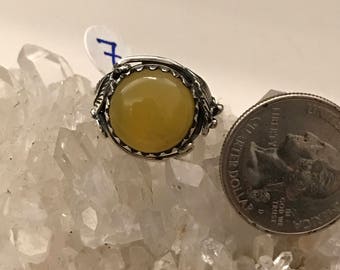 Golden Sun Opal Ring Size 7