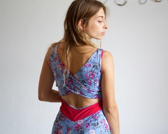 Lamalisa Tango Dress Model Paola pink&blue