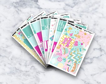 Geburtstag | Wöchentliche Kit | Erin Condren | Glücklich Planner