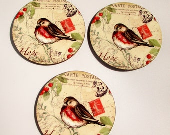 Coaster shabby vintage 3 pieces new