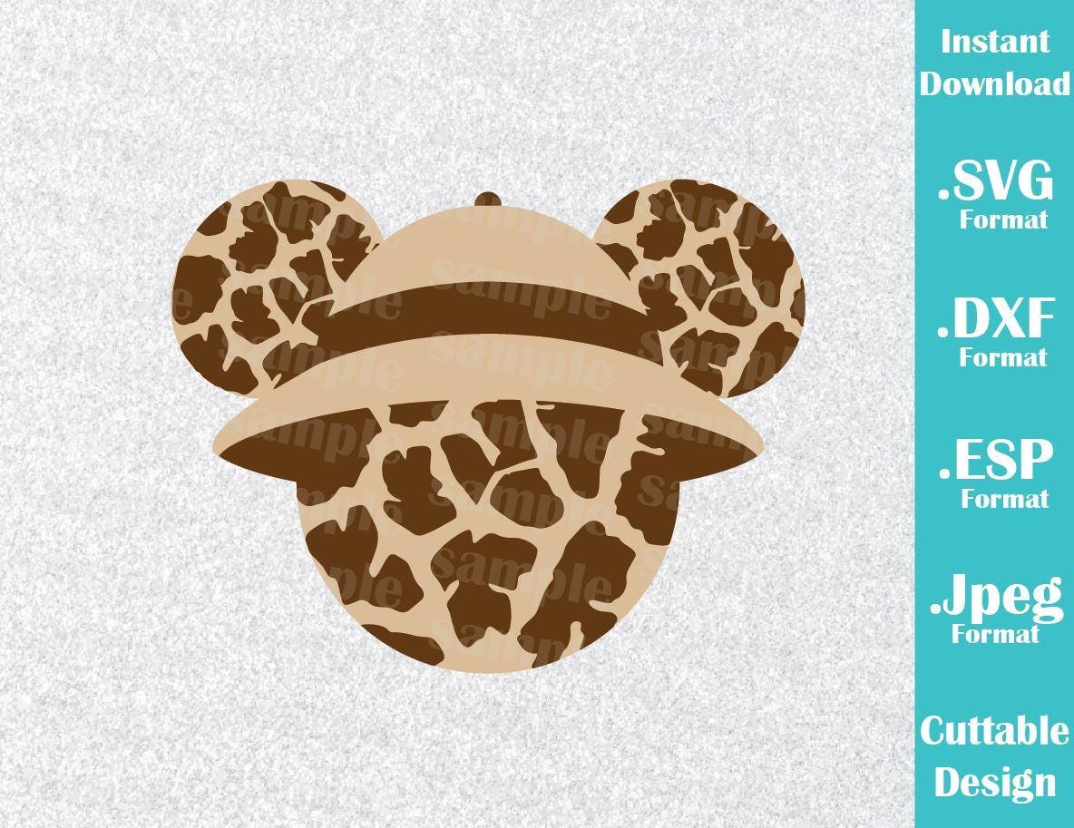 Download INSTANT DOWNLOAD SVG Disney Animal Kingdom Inspired Mickey Mouse Ears for Cutting Machines Svg ...